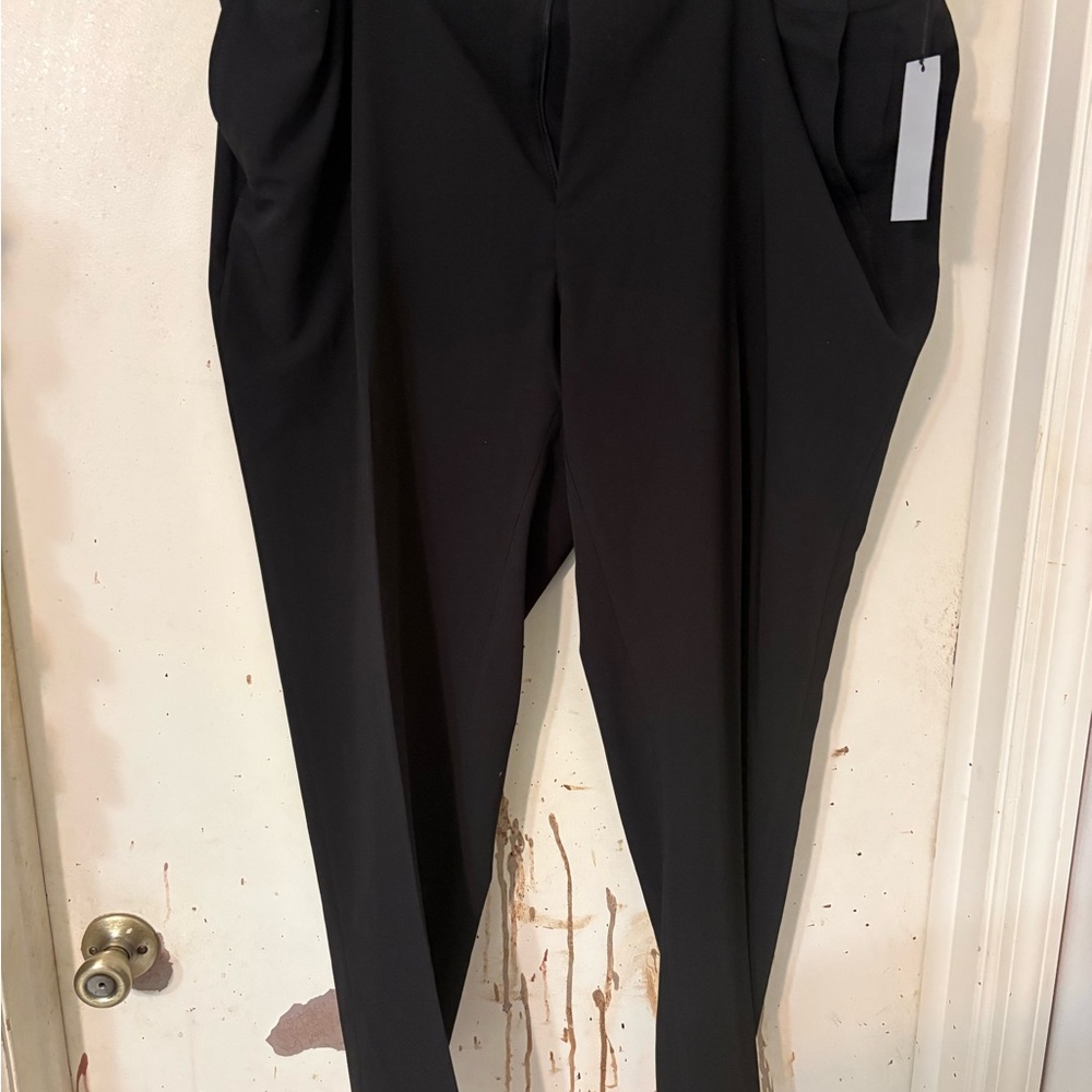 GS Perfect Fit Dress Pants Mens Black 50x30 Slacks Trousers Performance